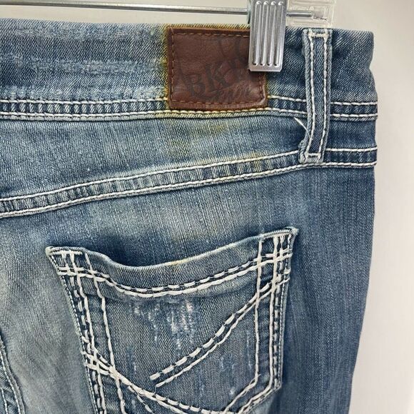 BKE Denim Harper Women's Skinny Jeans Ripped Mid Rise Stretch Denim Size 31 long - Picture 2 of 12
